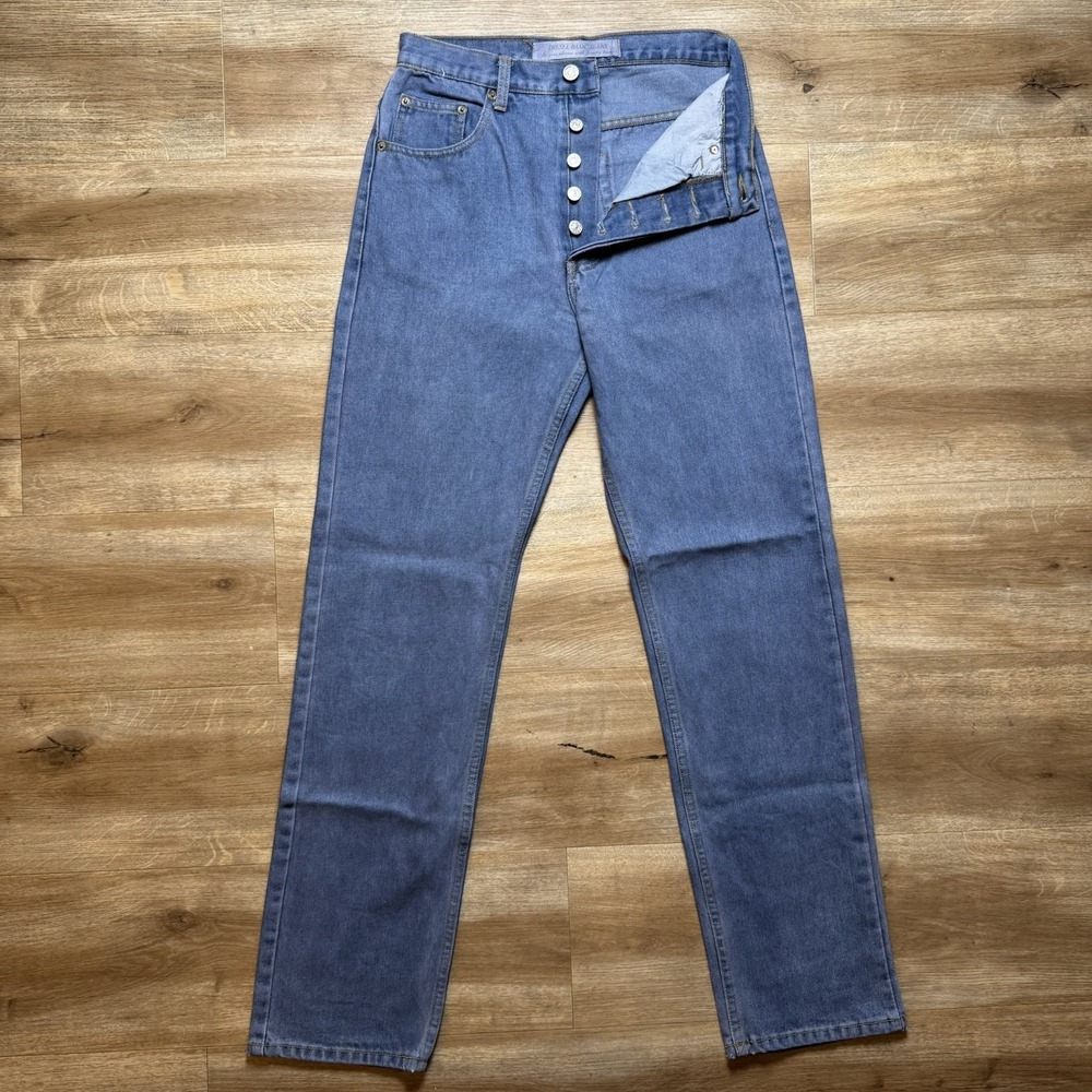 Vintage Diesel Basic Jeans Mens 26x31 Blue Straight Leg Button Fly Denim Italy